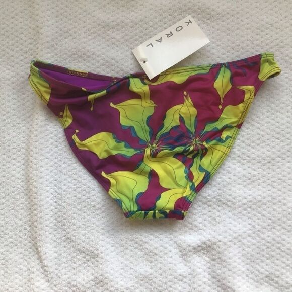 Koral Swim Floral Bikini Bottoms NWT - Picture 2 of 5
